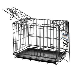 Jaula grande con doble abertura Precision Pet, negra