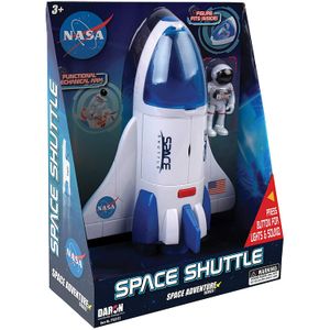 Daron NASA Space Adventure Series: transbordador espacial con luces y sonidos y figura, aproximadamente 9 "x 7"