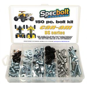 150pc specbolt Can Am Bombardier ATV Bolt Kit para el mantenimiento & Restauración para la DS, Deporte, El barro, Recreación, Utility, Renegade, Outla