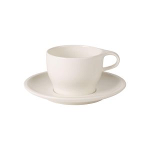 Pasión Café au lait Taza de café y platillo by Villeroy & Boch – PREMIUM de porcelana – fabricado en Alemania – Apta para lavaplatos y microondas – ca