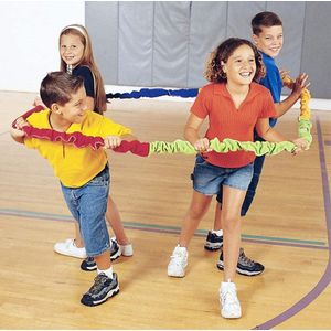 KIKIGOAL - Banda elástica de forro polar para actividades de grupo, diseño de movimiento creativo