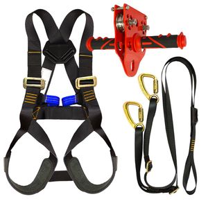 Fusion Climb Kids Backyard cierre de cremallera Line Kit Arnés Lanyard Trolley Bundle fk-k-hlt-05