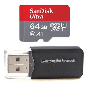 SanDisk Ultra 64GB MicroSDXC tarjeta de memoria funciona con Samsung Galaxy S8, S8+ Plus, S7, S7 Edge Smart Celulares teléfonos 80MB/S, viene con todo