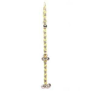 yellow dog design Grapevine Ding campanas de perro orinal sistema de entrenamiento con 6 campanas, 26" x 1"