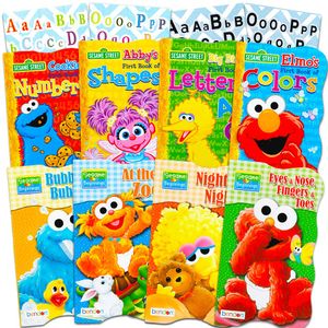 Barrio Sésamo Ultimate tablero Conjunto de libros para niños mayores – -Pack de 8 libros, Azul
