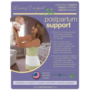 El cinturón de apoyo posparto "original" de Loving Comfort, soporte abdominal ajustable para recuperación posnatal y de cesión, M