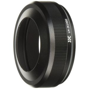JJC LH-JX100II Negro Upgrade – Parasol Sombra Anillo Adaptador para Fujifilm FinePix X100 X100S sustituye a Fujifilm ar-x100 Negro