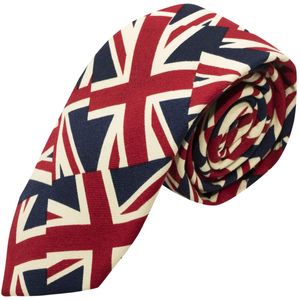 Union Jack Corbata, para hombre cuello corbata, gran Bretaña corbata