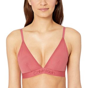 Calvin Klein - Sujetador triangular sin forro con logo tonal para mujer