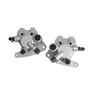 NICECNC Calibrador de freno delantero derecho e izquierdo con almohadillas para Yamaha Banshee 350 1990-2006 Wolverine 350 4X4 1995-2005 RAPTOR 660 20