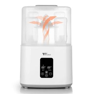 amzdeal 5-in-1 Baby Bottle Sterili-zer and Dryer, BPA Free Electric Steam Bottle Warmer with LCD Display, All-Round Sterili-zation and HEPA Filter, Au