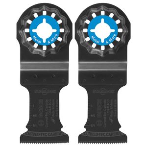 Bosch OSL114CC-2 1-1/4 In. Starlock Oscilante multiherramienta curvado Tec carburo extremo Plunge Blade 2 Pk