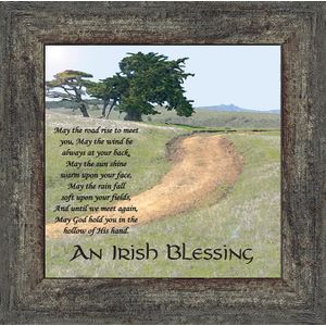 Una Bendición Irlandesa Picture Frame, una bendición Irlandesa, Irlandés Bendición Picture Frame, May The Road de ascenso to meet you, de 10 x 10 8586