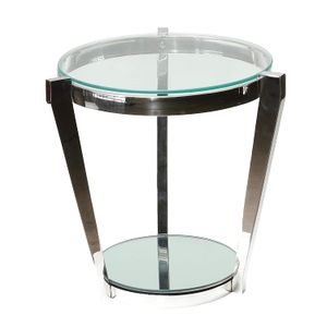 Cortesi Home Simba doble estante mesa auxiliar, 20"