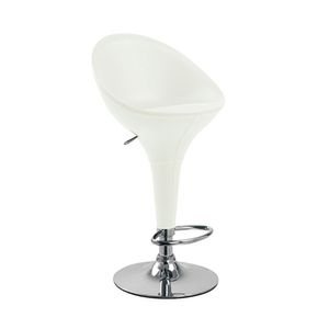 Hogar Moderno Beta "Cuero Ajustable Contemporáneo escandinavo, color blanco