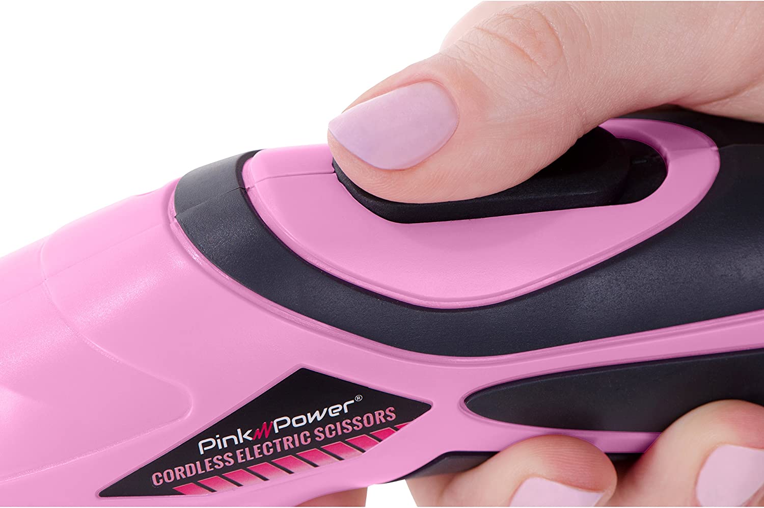 Pink Power - Tijeras eléctricas para telas, para manualidades, costura,  cartón, álbumes de recortes, herramienta de corte sin cuerda