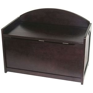 Madera de haya juguete pecho por Lipper, Madera, Espresso Finish