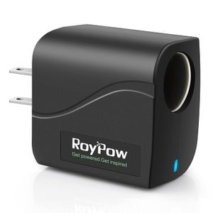 RoyPow transformador de fuente de alimentación 24 W 12 V 2 A adaptador de CA a CC 110 V/120 V a 12 V encendedor de coche