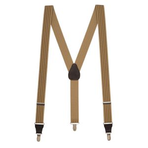 SuspenderStore Men's Pinstripe Elastic Suspenders - Clip