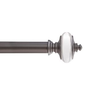 Home Décor Int 'l Tay Drapery Rod Set, 36 – 72," Dark Nickel