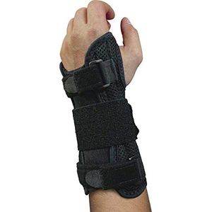 Azul Jay Deluxe muñequera para túnel carpiano, cómodo muñequera muñequera para tendinitis, con diseño de meter y forro de stockinette, Negro, 1, 1
