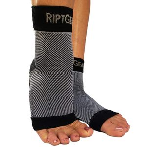 RiptGear - Calcetines para fascitis plantar para mujeres y hombres - 1 par de mangas para fascitis plantar para dolor de talón y pies con compresión d
