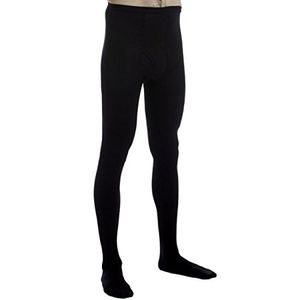 Maillot de compresión/pantimedias para hombre – Soporte firme graduado 20-30 mmHg – Puntera cerrada – Negro, soporte medio absoluto fabricado en los E