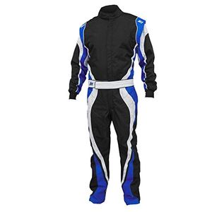 K1 Race Gear velocidad Kart Racing Suit, XXXL, Azul/Blanco/Negro