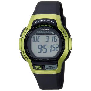 Casio WS-1000H-3AVCF - Reloj deportivo de cuarzo con correa de resina para hombre, color negro, 19,3 años