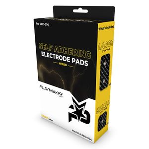 PlayMakar Sport Muscle Stimulator Self Adhering Electrode Pads - Use with PlayMakar PRO-500 Wired Sport Muslce Stimulator, EMS or NMES + TENS Unit, Se