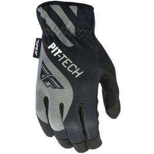 Fly Racing unisex-adult Pit Tech Lite guantes (negro, grande)