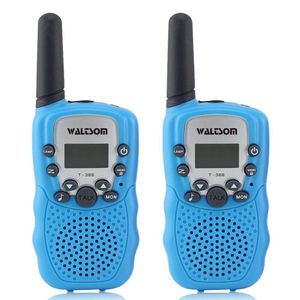 Niños Walkie Talkies, 2 unidades waltsom t388 3 KM Long Rang Radio UHF 22 FRS portátil y GMRS Walky talky para Camping/Campamento de Verano/Primavera