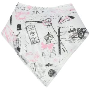 UNIK Ocasiones Baby Bandana Drool babero 4 fabricado en 100% algodón orgánico para las niñas
