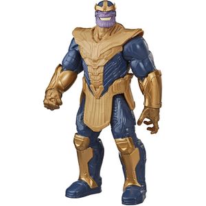 Figura de acción de lujo de Thanos de la serie Vengadores Marvel Titan Hero Blast Gear de 12 pulgadas, juguete inspirado en Marvel Comics, para niños