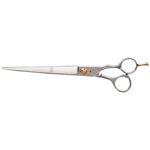 tamsco barbero/peluquero 8.5-inch, offset con dedo extraíble semi-convex Edge Acero inoxidable japonés tornillo de tensión ajustable con gemas dedo ex