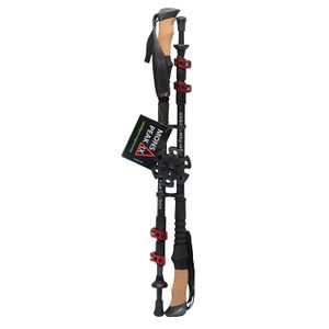 Mons Peak IX Tiger Paw - Bastones de carbono para senderismo, senderismo, senderismo, senderismo, snowshoeing (agarre de corcho, ultraligeros, plegabl