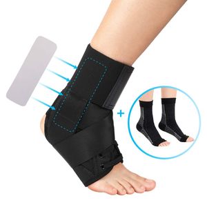 DOACT - Tobillera para hombre y mujer, con cordón para el tobillo para base izquierda y derecha, con protector de estabilizador lateral y 1 par de cal