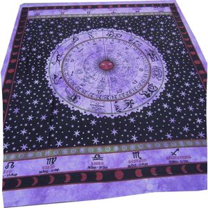 Tapiz de pared ICC Zodiac, para colgar en la pared, diseño de estrella india, para estrología, hippie, decoración de dormitorio, estilo bohemio y psic