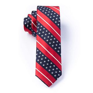 Para hombre libertad Estados Unidos estrellas y rayas bandera americana patriótica Skinny corbata estrecha corbata