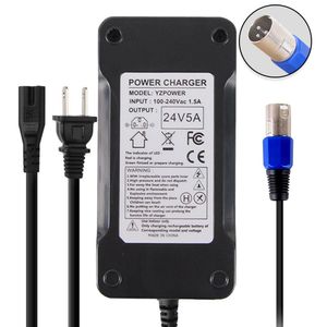 abakoo Nueva 24 V 5 A cargador de batería para patinete eléctrico, silla de ruedas, Mobility ea1065, Schwinn S150 180 X-Cel, Jazzy 1107 614HD Smart au