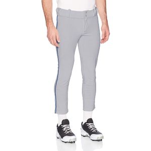 Alleson - Pantalones de béisbol con parte inferior abierta, Gris, XS