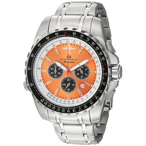 Oceanaut "aviador Pilot Acero Inoxidable Reloj Casual De Cuarzo De Los Hombres, color: silver-toned (Modelo: oc0116)