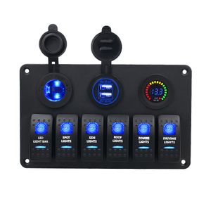 BlueFire LED Luz Coche MotoBike Barco 3,1A Dual USB Fuente de Alimentación Adaptador de Cargador Plug 12-24V para iPhone Samsung HTC Sony