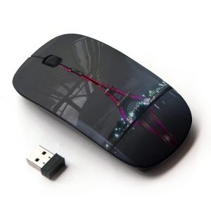 koolmouse [ratón inalámbrico óptico 2.4 G] [Rojo Torre Eiffel Tour París]
