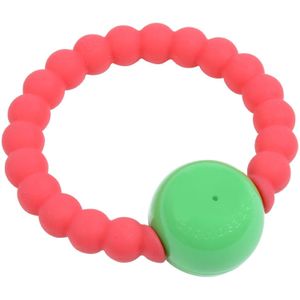 CB Go por Chewbeads Mercer sonajero, 100% seguro silicona, Rosa (Punchy Pink)