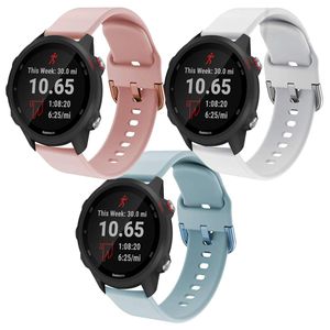 Intoval compatible con Garmin Forerunner 245 Bandas/Garmin Forerunner 245 Música, 0.787 in de silicona suave mujeres hombres Sport Band Reemplazo de c