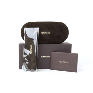 Tom Ford tamaño mediano color café oscuro anteojos de sol Funda
