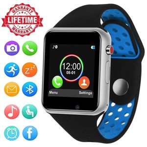 Reloj inteligente, HongTu pantalla táctil con cámara, reloj desbloqueado teléfono con ranura para tarjeta SIM, monitor de sueño, podómetro, teléfono i