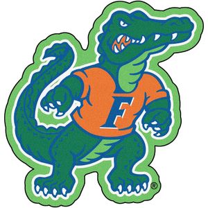 Fanmats NCAA Universidad de Florida Gators Nylon Face Mascot Alfombra