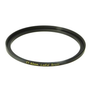 lužid latón 77 mm a 82 mm Step Up anillo adaptador de filtro 77 82 luzid